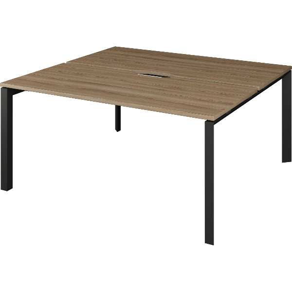 НТМП.П.Б2-120 Бенч двойной на 2 рабочих места на металлокаркасе(1200x1496x750)