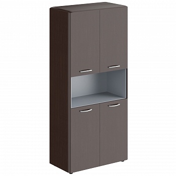 ШКАФ С 2-МЯ КОМПЛЕКТАМИ ГЛУХИХ МАЛЫХ ДВЕРЕЙ DHC 85,4 (850*430*1930) Венге Магия