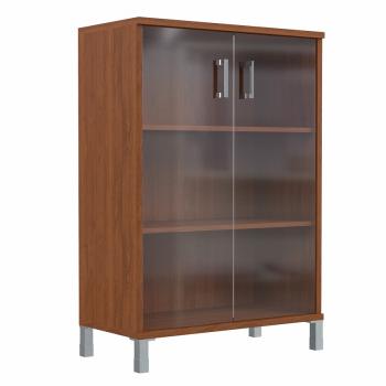 ШКАФ ШИРОКИЙ СО СТЕКЛЯННЫМИ ДВЕРЬМИ В 420,8 (900X450X1310)