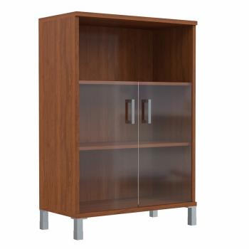 ШКАФ ШИРОКИЙ СО СТЕКЛЯННЫМИ ДВЕРЬМИ В 420,5 (900X450X1310)