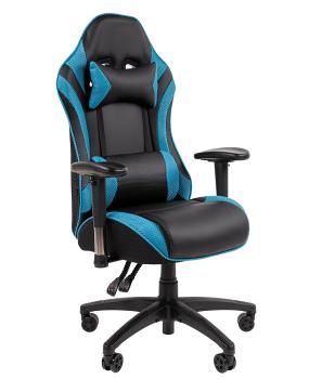  CHAIRMAN GAME CH43  Экокожа черный-голубой