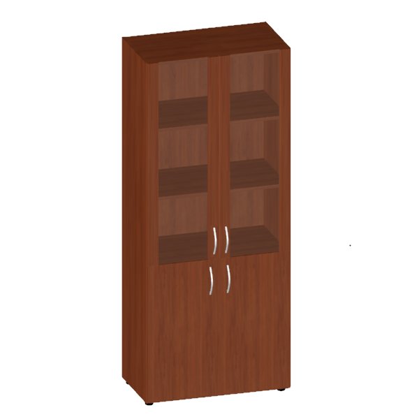 ФР-6.0+КН-4.0+4.5 Шкаф широкий высокий со стеклом в раме МДФ (без топа) 800?450?1945