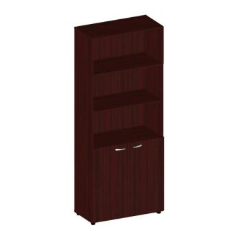 Шкаф широкий высокий полуоткрытый МЛ-2.0+8.0 (812x412x2010) орех донской