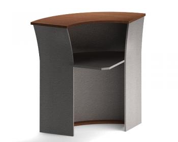 РС-5+РС-5.2 Стойка ресепшн левая (950Х950Х1150)французский орех