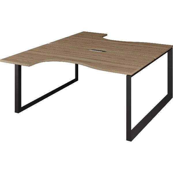 НТМП.О.Б2-040 Бенч эргономичный на 2 рабочих места на металлокаркасе(1400x2036x750)