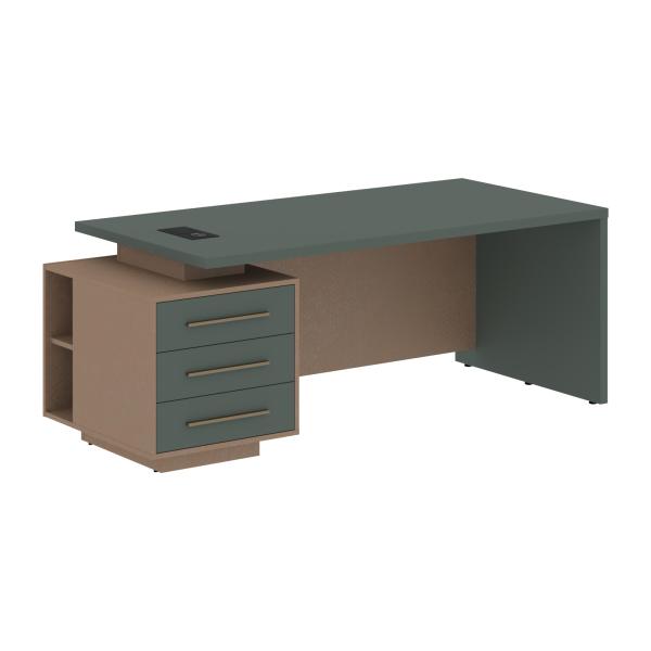 VCT 2090(L) Стол руководителя с тумбой VCT 2090(L) 2000х900х750