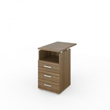 НТ-320Каркас тумбы приставной +  НТ-320/73 топ дуб сафари