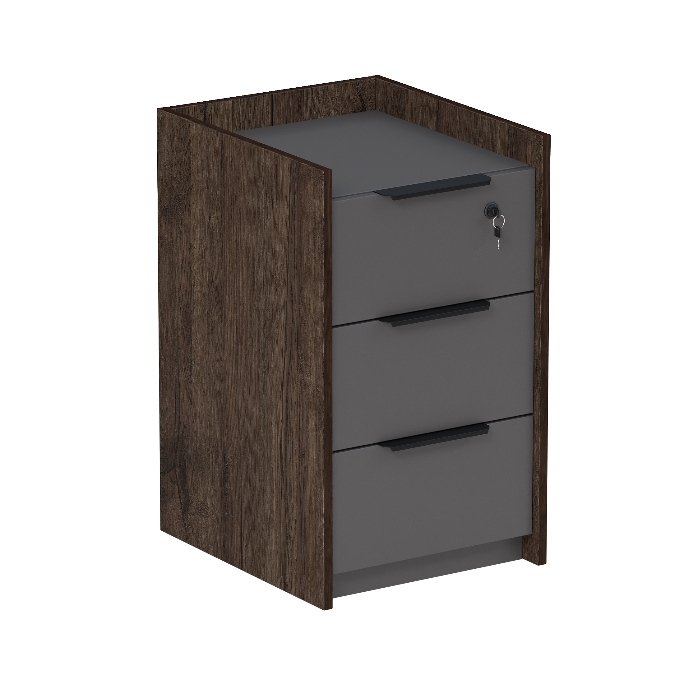 15ТПЯ-КЗ.604 Тумба подкатная, с ящ (метаб), с код замком (400*460*670)