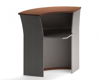 РС-5+РС-5.2 Стойка ресепшн правая  ПРАВ (950Х950Х1150) французский орех