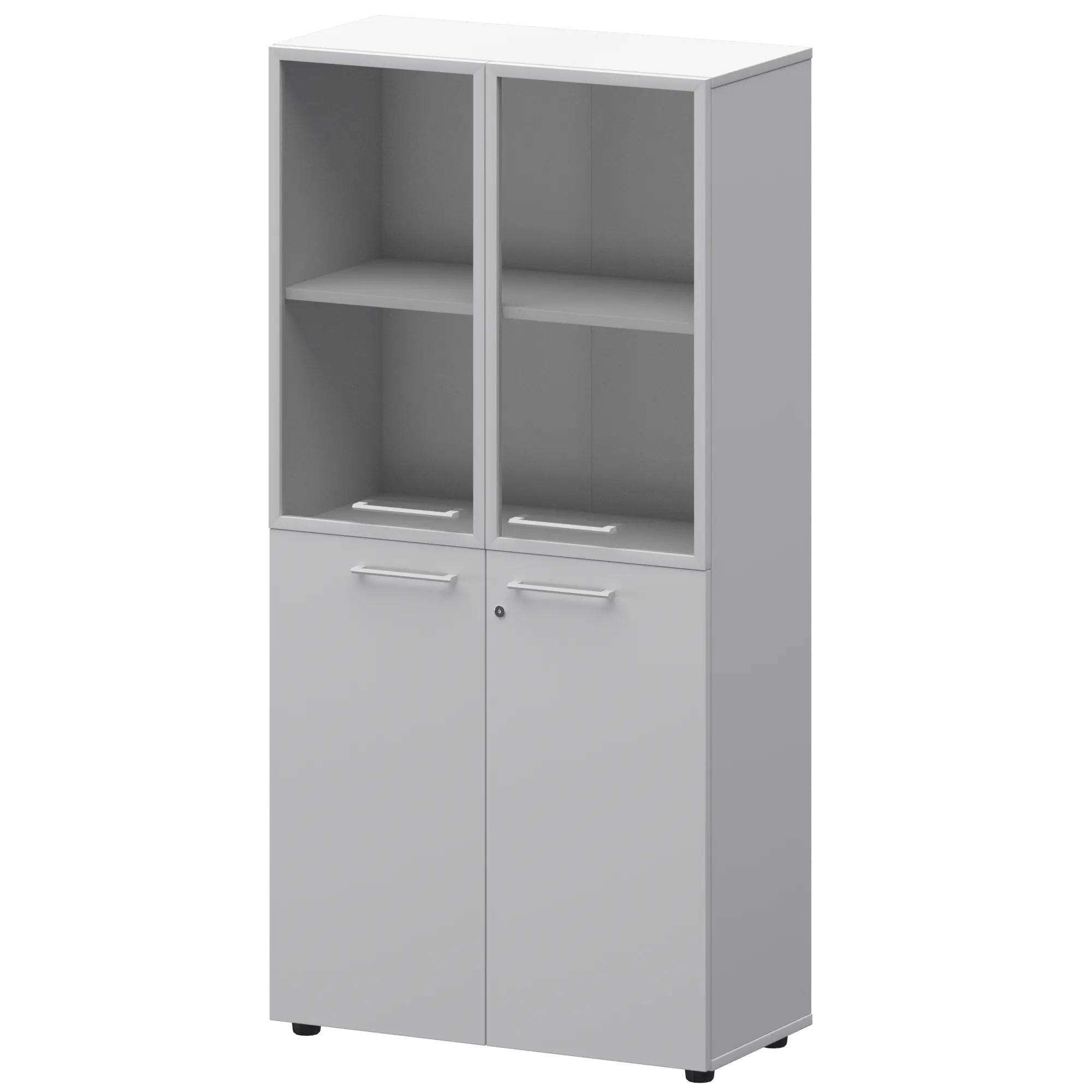 Шкаф высокий комб. СМШ48.28F.28RS(Б) Белый 792x380x1595 Кортез