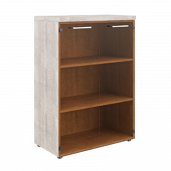 TMC 85.2  Шкаф cо стеклянными дверьми и топом(850Х430Х1165)