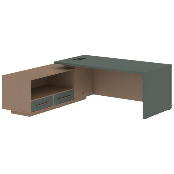 VCT 2119(L) Стол руководителя с тумбой VCT 2119(L) 2100х1900х750