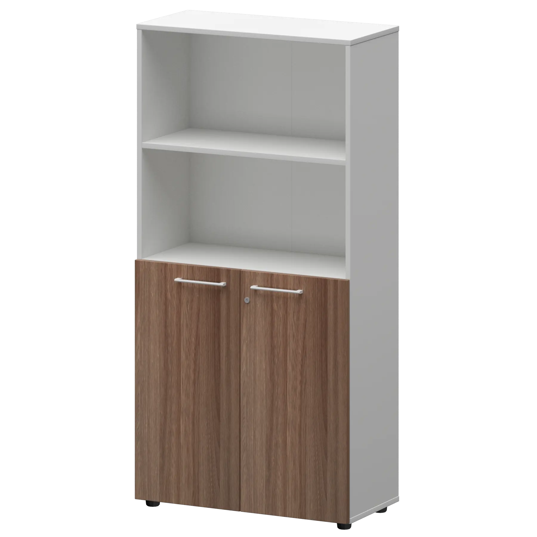 Шкаф высокий полузакрытый СМШ48.28F(Б) Темный шимо/Белый 792x362x1595 Кортез