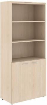 ШКАФ С 1 КОМПЛЕКТОМ ГЛУХИХ МАЛЫХ ДВЕРЕЙ И ТОПОМ WHC 85,5 (850*410*1949) Бук Тиара