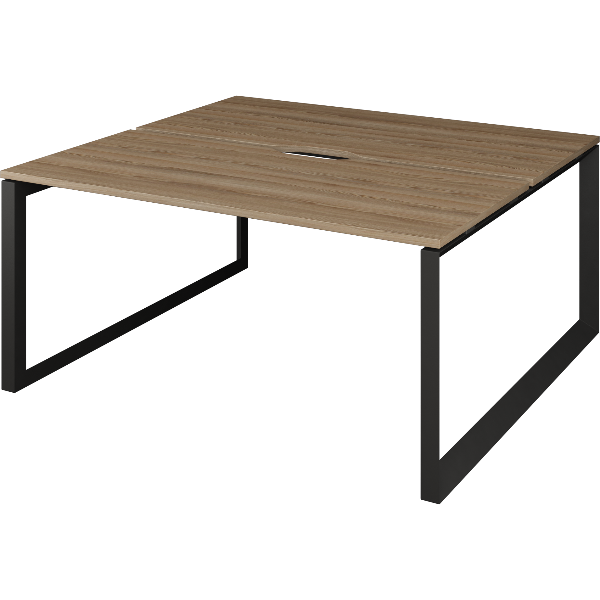 НТМП.О.Б2-120 Бенч двойной на 2 рабочих места на металлокаркасе(1200x1496x750)