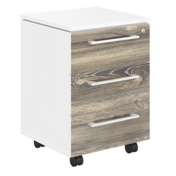 Тумба MMC-3D (465х450х652) Дуб Базель -белый