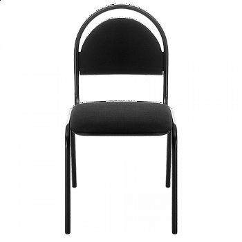 "СТАНДАРТ" офисный стул экокожа черная 