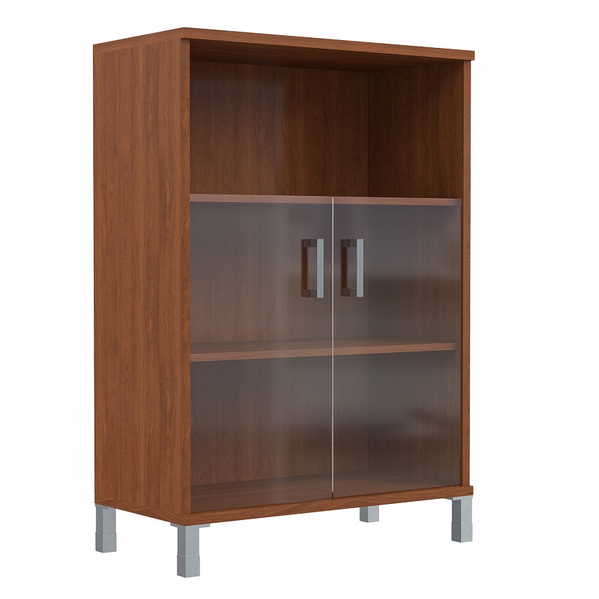 ШКАФ ШИРОКИЙ СО СТЕКЛЯННЫМИ ДВЕРЬМИ В 420.5 (900X450X1310)