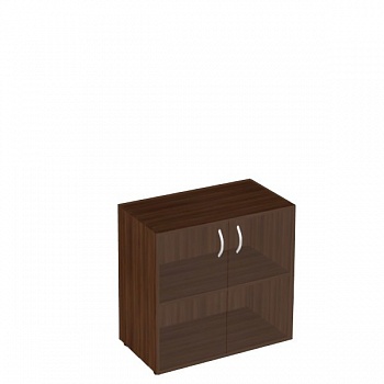 ФР-4.0+50.0*2+8.3*2 Шкаф книжный со стеклом низкий без топа (800X450X795) дуб молочный