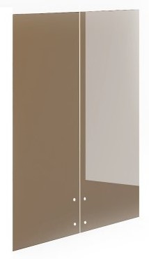 ЕС-51.0 Комплект средних стеклянных тонированных дверей(396X5X1140)