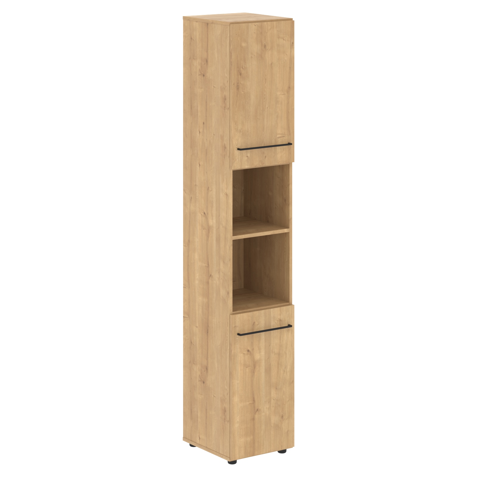 LHC 40.4 Шкаф колонка с 2-мя глухими малыми дверьми LHC 40.4 Дуб Бофорд 400х430х2253 LOFTIS