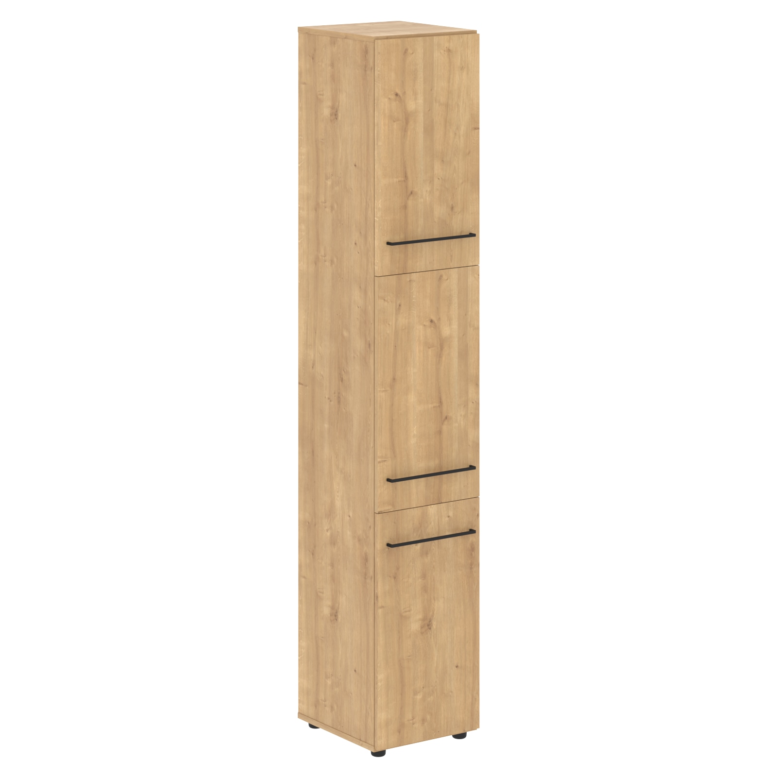 LHC 40.8 Шкаф колонка с 3-мя глухими малыми дверьми LHC 40.8 Дуб Бофорд 400х430х2253 LOFTIS