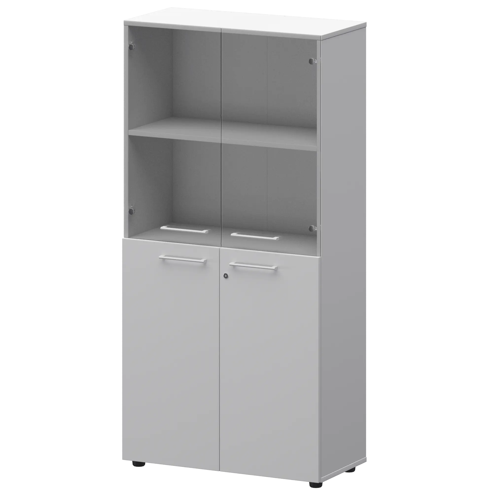 Шкаф высокий комб. СМШ48.28F.28S(Б) Белый 792x380x1595 Кортез