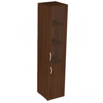 ШКАФ КНИЖНЫЙ СО СТЕКЛОМ В РАМЕ ВЫСОКИЙ БЕЗ ТОПА L/R ФР-6.1+8.0.1+4.5.1+С504 (400X450X1938)