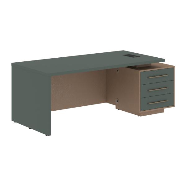 VCT 2090(R) Стол руководителя с тумбой VCT 2090(R) 2000х900х750