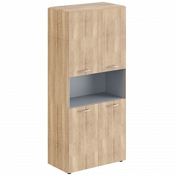 ШКАФ С 2-МЯ КОМПЛЕКТАМИ ГЛУХИХ МАЛЫХ ДВЕРЕЙ С ЗАМКОМ DHC 85.4(Z) (850*430*1930)
