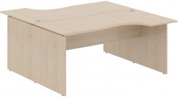 РАБОЧАЯ СТАНЦИЯ ИЗ 2-Х СТОЛОВ W2CET 169,1 (1600*1806*750) Бук Тиара