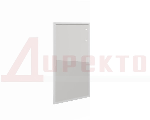 60 Дверь стеклянная сатиновое в алюм. рамке (1 шт) 396?20?1140