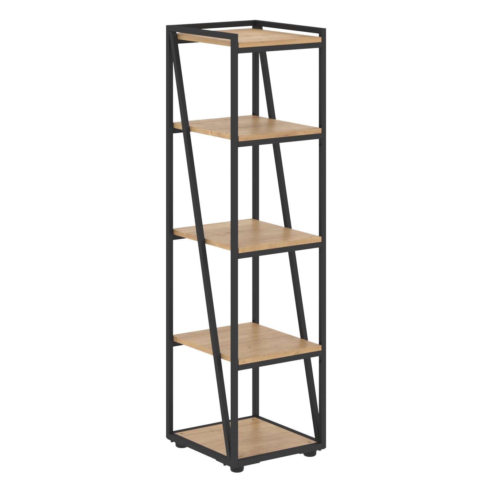 LMMC 40 Стеллаж LMMC 40 Дуб Бофорд/Черный 400х430х1517 LOFTIS