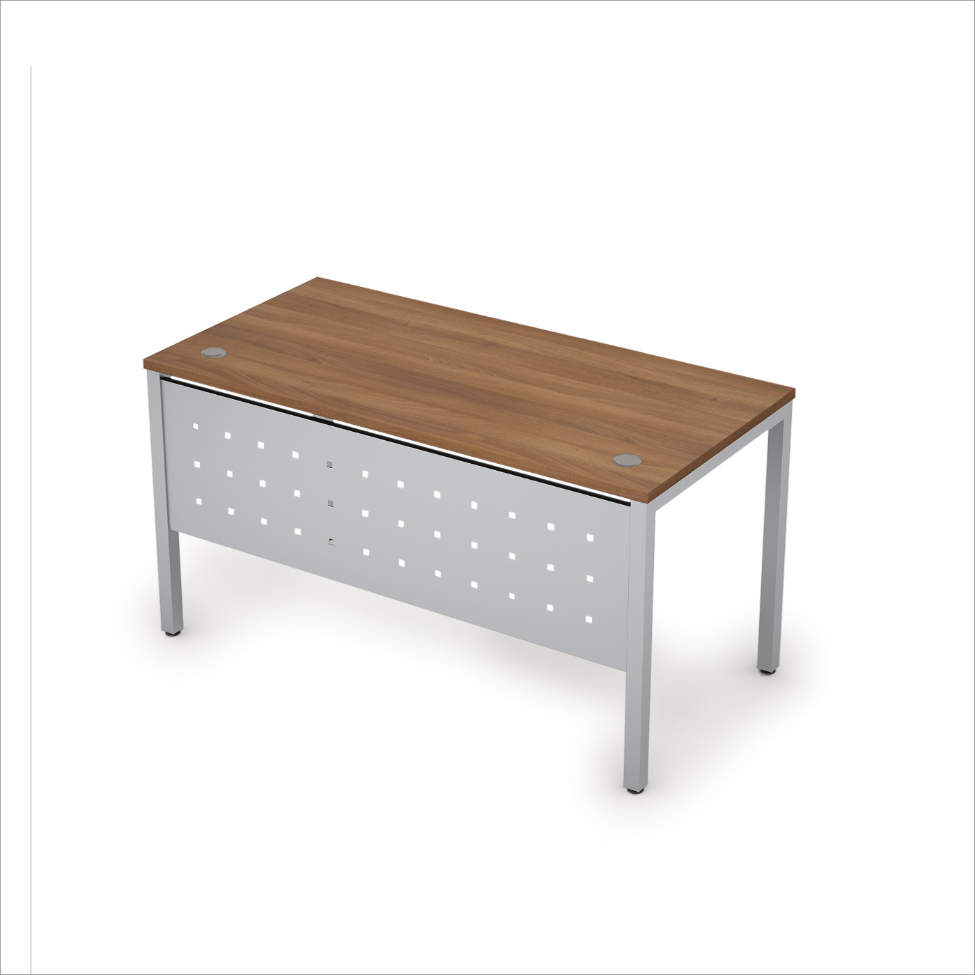 6МК.069 Стол рабочий с экраном из металла (1400*600*750)