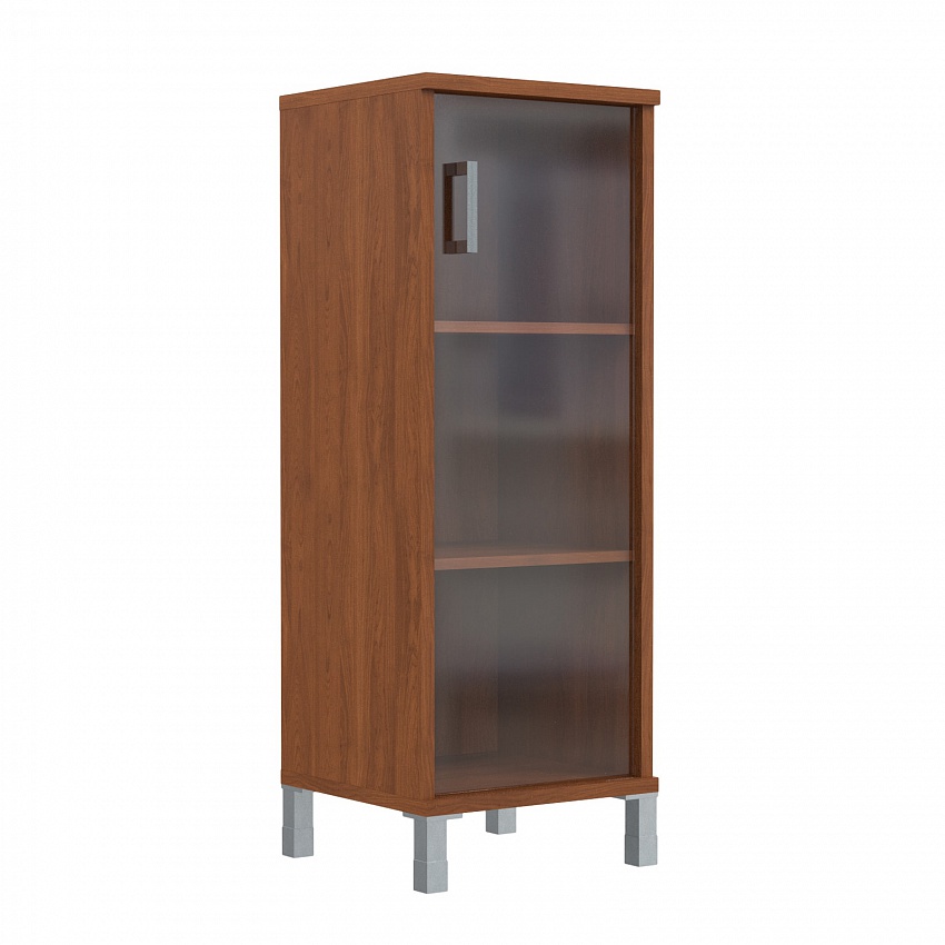 ШКАФ УЗКИЙ СО СТЕКЛЯННОЙ ДВЕРЬЮ В 421.8 R(475X450X1310)