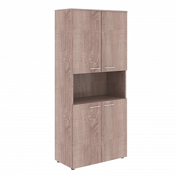 ШКАФ С 2-МЯ КОМПЛЕКТАМИ ГЛУХИХ МАЛЫХ ДВЕРЕЙ И ТОПОМ WHC 85.4 (850*410*1949)