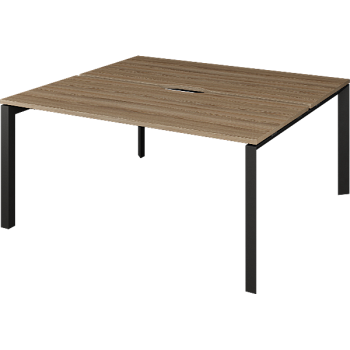 НТМП.П.Б2-120 Бенч двойной на 2 рабочих места на металлокаркасе(1200x1496x750)