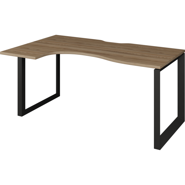 НТМП.О-040.ЛВ Стол эргономичный левый на металлокаркасе(1400x1000x750)