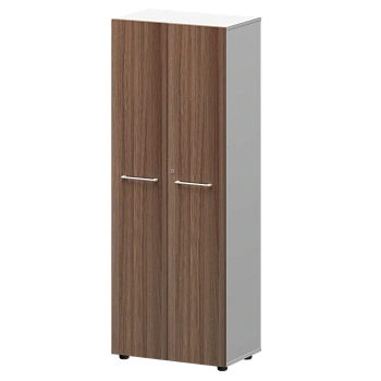 Шкаф для одежды KZS-46 Темный шимо/Белый 598x380x1595 Кортез