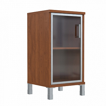 ШКАФ УЗКИЙ СО СТЕКЛЯННОЙ ДВЕРЬЮ В АЛ. РАМЕ В 411.4 L(475X450X943)