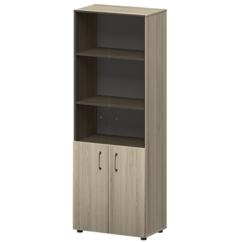 К-934,К-942,К-946,КФ-942,КФ-946 Стеллаж комбинированный с стеклянными фасадами 720x420x2000 mm