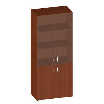 ФР-6.0+4.0+51.0*2+ЕС*2 Шкаф широкий высокий со стеклом (без топа) 800?450?1945