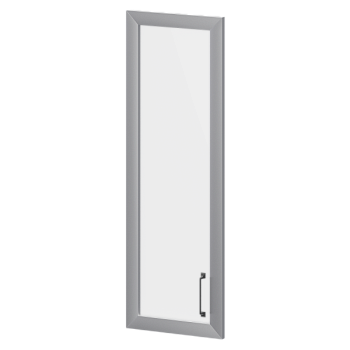 К-980.СР.ЛВ.Ф Дверь стеклянная в алюминиевой раме левая 356x20x1165 mm