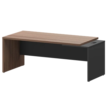 Стол руководителя правый KZ-20R Темный шимо/Графит 2000x900x750 Кортез