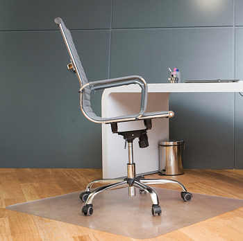 Коврик защитный напольный, поликарбонат, 100х120 см, шагрень, 1,8 мм