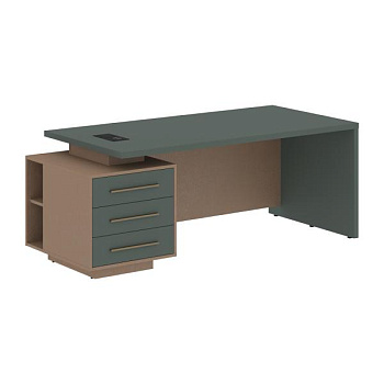 VCT 2090(L) Стол руководителя с тумбой VCT 2090(L) 2000х900х750