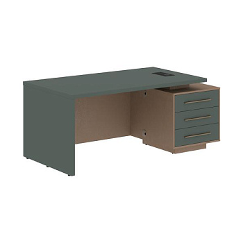 VCT 1890(R) Стол руководителя с тумбой VCT 1890(R) 1800х900х750