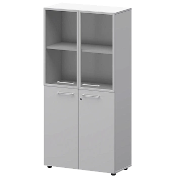 Шкаф высокий комб. СМШ48.28F.28RS(Б) Белый 792x380x1595 Кортез