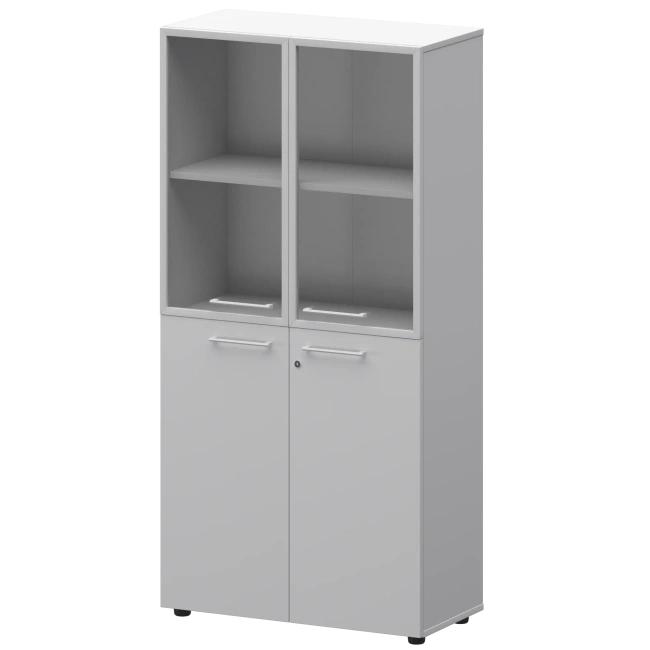 Шкаф высокий комб. СМШ48.28F.28RS(Б) Белый 792x380x1595 Кортез