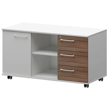 Креденция правая KZT-62R Темный шимо/Белый 1200x568x648 Кортез